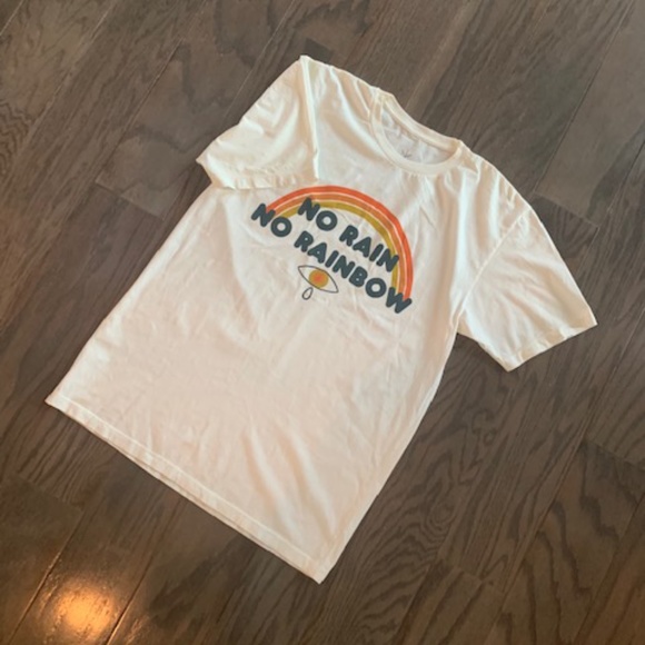 Live Clothing Co. Tops - No Rain No Rainbow T-shirt